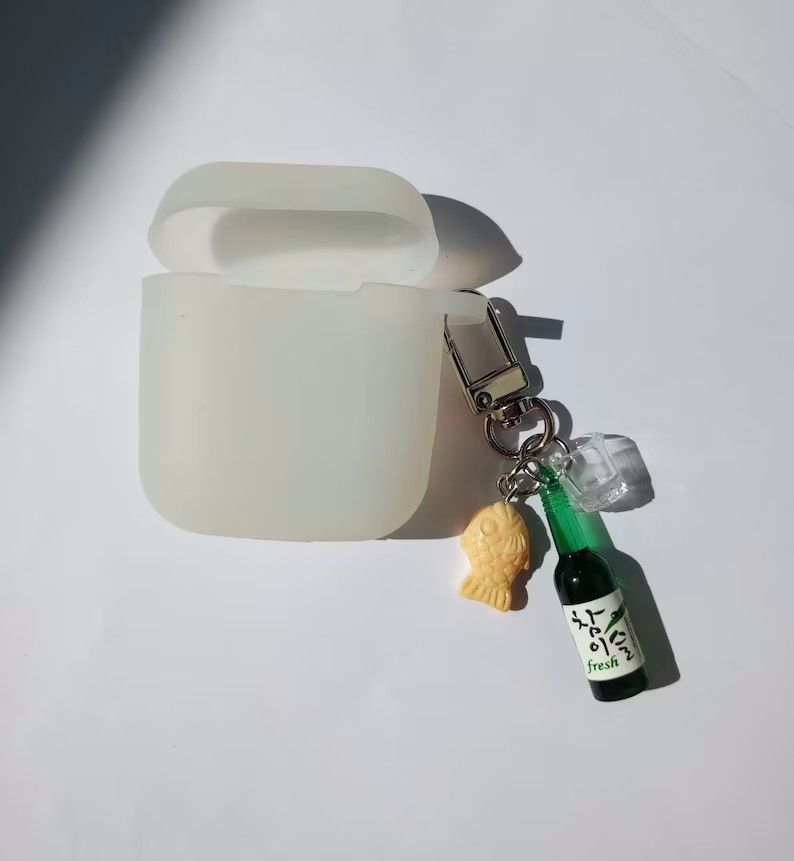 Food Zinc - straatvoedsel sleutelhanger Soju fles shot glas