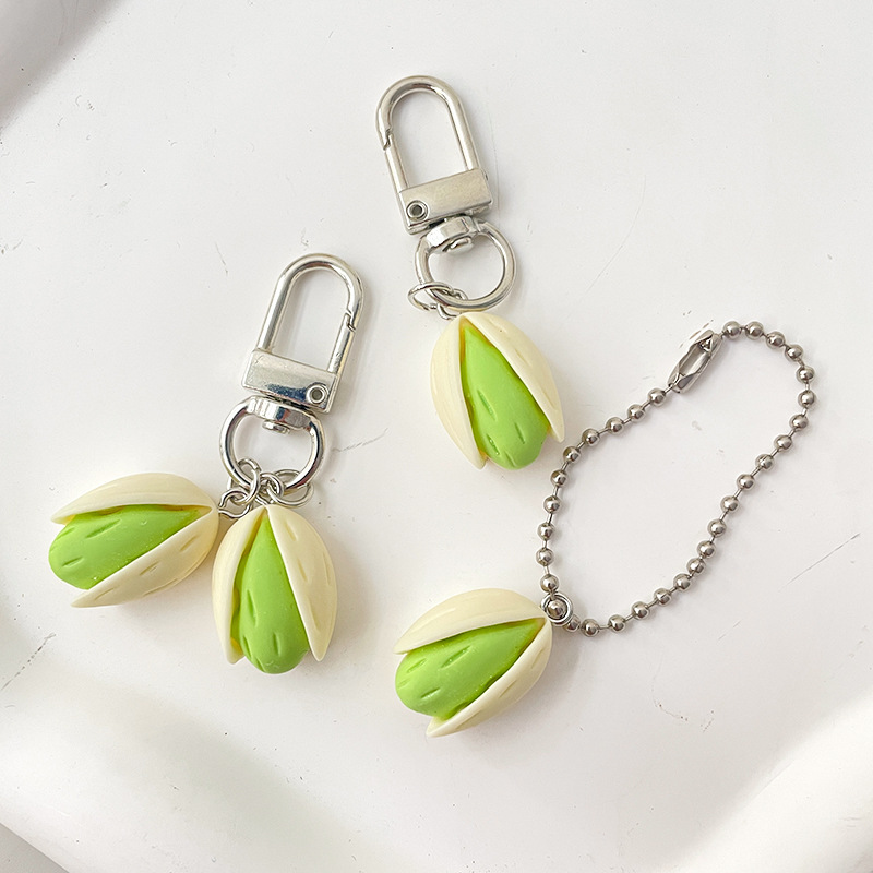 Food Zinc - Pistache sleutelhanger creatieve imitatie voedsel serie