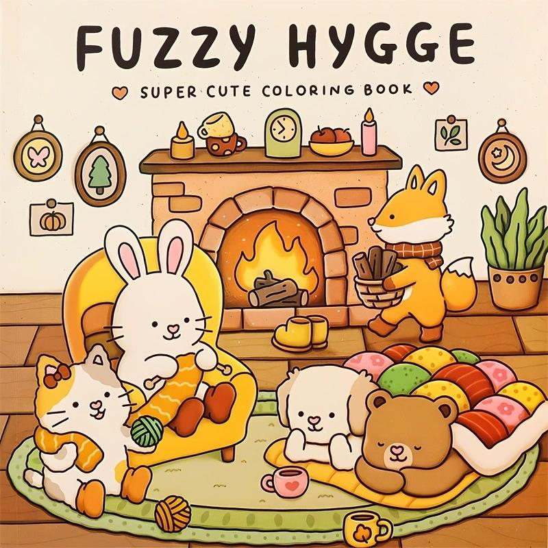 Food Y Snacks Coloring Book - FUZZY HYGGE kleurboek voor volwassenen -
