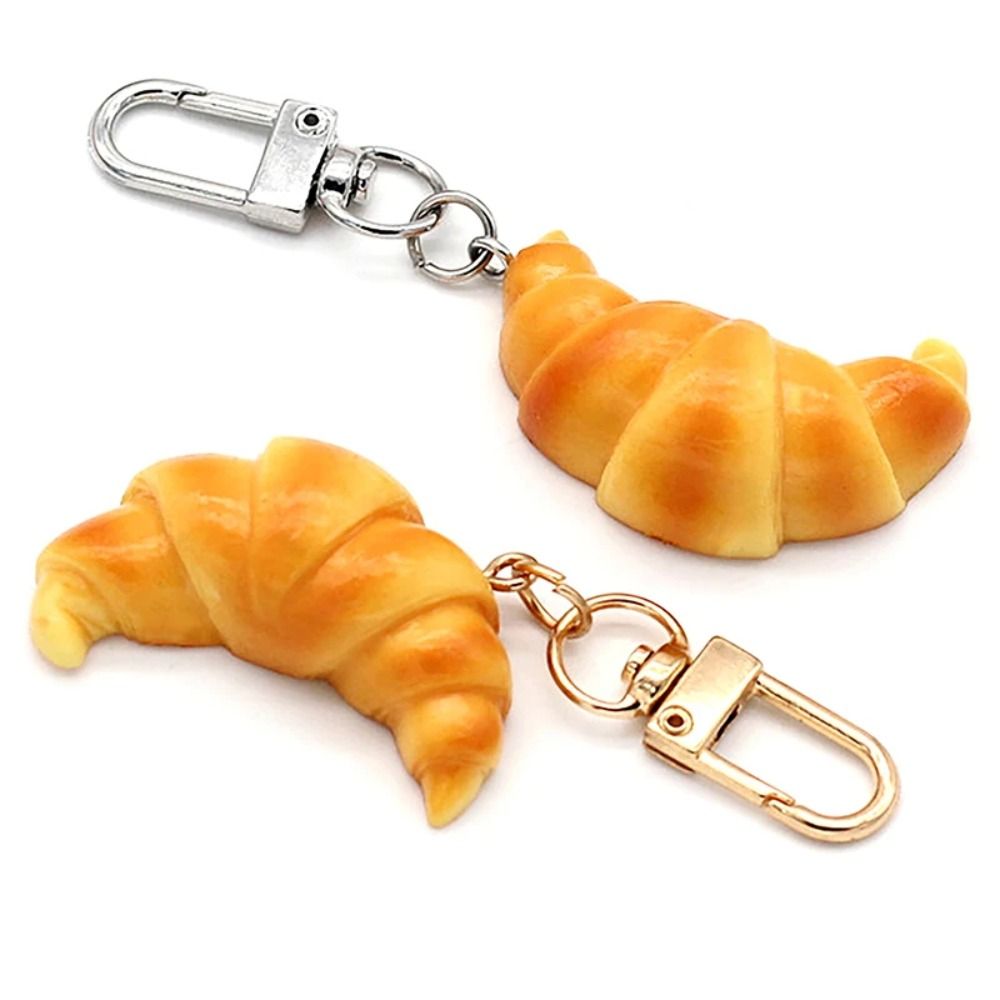 Food Zinc - Grappige croissant sleutelhanger kinderen geschenken cartoon