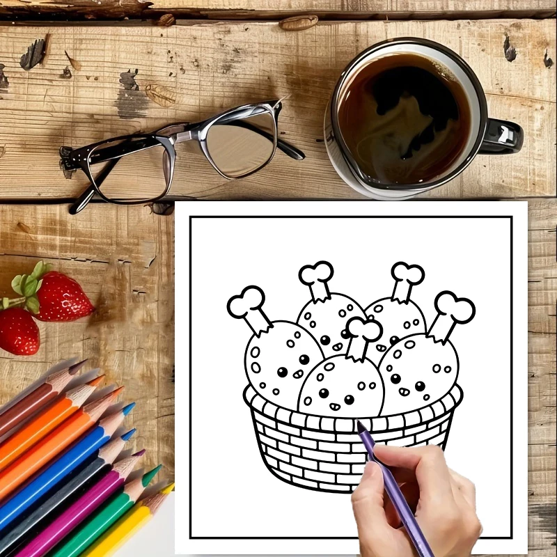 Kleurboek VOEDSEL, DRANK & ZOE - Food Y Snacks Coloring Book recensie en prijs