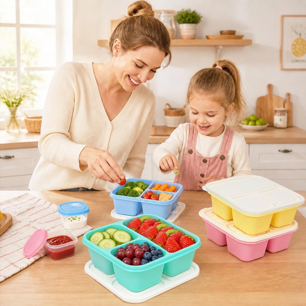 3-delige Bento Box Snackcontai - Food Snacks Healthy recensie en prijs