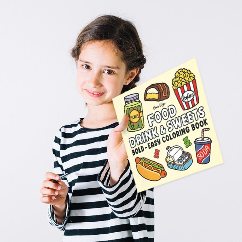 Rustgevend kleurboek voor meis - Food Y Snacks Coloring Book recensie en prijs