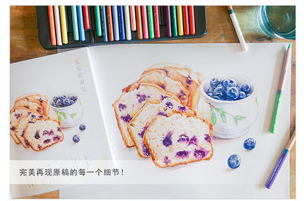 Kleur Potlood Tekening Boek 32 - Food Y Snacks Coloring Book recensie en prijs
