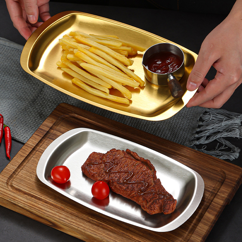 304 roestvrij staal mat diner  - Food Snacks In Korea recensie en prijs